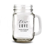 Weddingstar Personalized 16.5 oz. Mason Jar Mug (Numerous Designs)