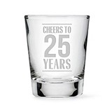 Weddingstar Personalized Shot Glass - Cheers To The Years Etching