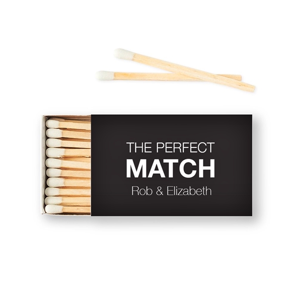 Weddingstar Custom Matchbox Wedding Favors - Perfect Match (Set of 50)