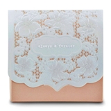 Pretty Floral Lace 'Always & Forever' Blush Favor Boxes (Set of 10)