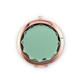 Weddingstar Personalizable Jewel Tone Compact Mirror - Emerald Green
