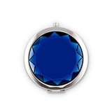 Weddingstar Personalizable Jewel Tone Compact Mirror - Sapphire Blue