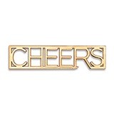 Weddingstar Matte-Gold-Metal Framed "CHEERS" Bottle Opener