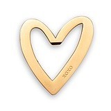 Weddingstar Matte-Gold-Metal Stylized Heart with XOXO Bottle Opener