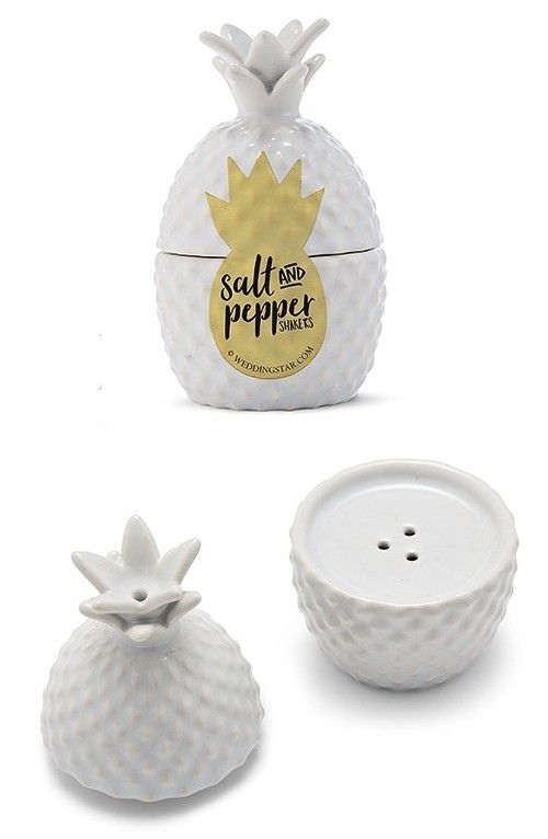 Weddingstar Stacked Pineapple Salt & Pepper Shakers (Package of 6)