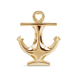 Weddingstar Polished Gold-Colored-Metal Anchor Bottle Opener