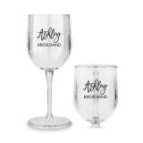 Personalized Personalized Portable Plastic Nesting Wine Glass - Calligraphy Design