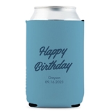 Custom Neoprene-Foam Beer Can Party Koozies (Birthday Designs)