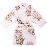 Weddingstar Ladies Blissful Blooms Silky Blush Pink Kimono Robe