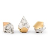 Weddingstar Geo Marble & Gold Party Favor Boxes (Assorted Set of 12)