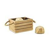 Weddingstar Mini Wooden Crates with Jute Rope Handles (Set of 4)