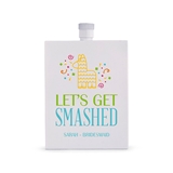 Personalized White Stainless Steel 3oz Hip Flask - Let's Get Smashed