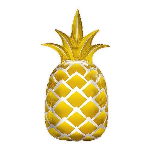 Mylar Foil Party Balloon Decoration - Giant Metallic Gold Pineapple