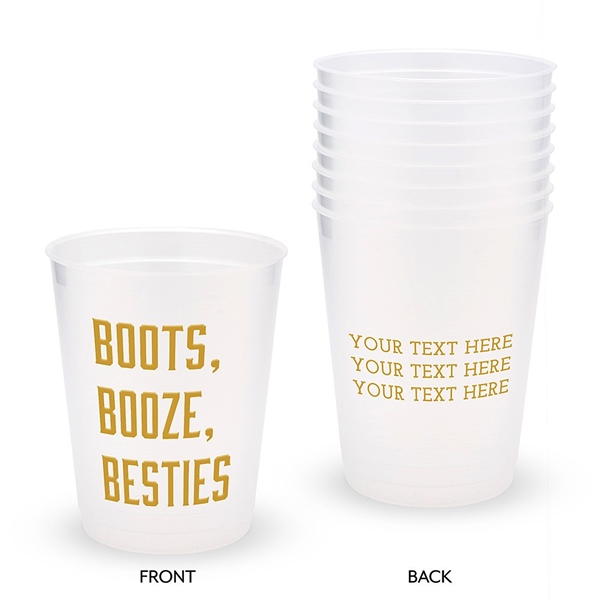 Personalized Frosted Plastic Cups