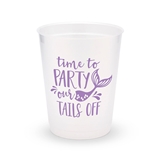 Personalized Frosted Plastic Party Cups - Party Our Tails Off (8)