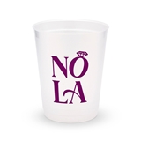 Personalized Frosted Plastic Party Cups - NOLA (Set of 8)