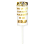 Weddingstar Personalized Push-Up Confetti Popper - Custom Text