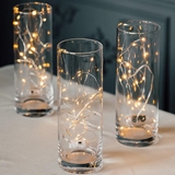 Decorative LED String of 20 Fairy Lights Connected with Bendable Silver Wire