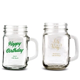 Weddingstar Personalized Mason Jar Mug (Birthday Designs) (2 Sizes)