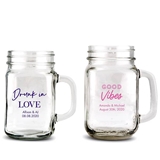 Weddingstar Personalized Mason Jar Mug (Trendy Sayings Designs) (2 Sizes)