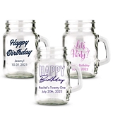 Weddingstar Personalized Mini Mason Jar Shot Glass (Birthday Designs)