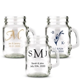 Weddingstar Personalized Mini Mason Jar Shot Glass (Monogram Designs)