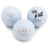 Weddingstar Personalized Golf Ball Wedding Favors (Trendy Sayings Designs)