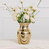 Weddingstar Gold-Colored Mercury Glass Flower Vase