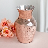 Weddingstar Rose Gold-Colored Mercury Glass Flower Vase