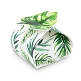 Uniquely-Shaped Paper Favor Boxes - Palm Leaf (Set of 10)