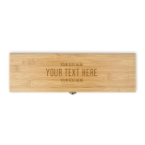 Custom Engraved Wooden Wine Gift Box with Accessories Set - Your Text Here