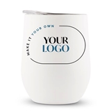 'Make it Your Own' Logo/Design Custom-Printed 12oz Travel Tumbler (5 Colors)
