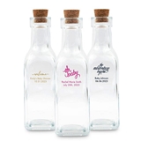 Weddingstar Personalized Glass Bottle with Cork Top (Baby Shower Designs)