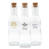 Weddingstar Personalized Glass Bottle with Cork Top (Trendy Sayings Deigns)