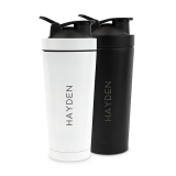 Custom Engraved Insulated Stainless-Steel Protein Shaker Cup - Vertical Name