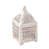 Weddingstar Pearl-White-Colored Minituare Birdcage Favor Boxes (Set of 10)
