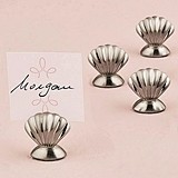 Weddingstar Silver Sea Shell-Shaped Place Card Holders (Set of 8)