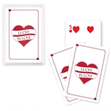 "Lucky in Love" Design Deck of Printed Playing Cards