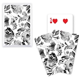 "Black Blooms" Design Deck of Printed Playing Cards