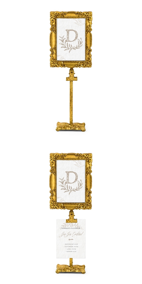 Weddingstar Rectangular Gold Baroque Standing Frame