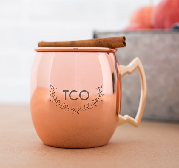 Weddingstar Moscow Mule Mug - Woodland Monogram Etching