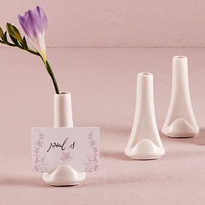 Weddingstar Miniature Vase Place Card Holders (Set of 6)