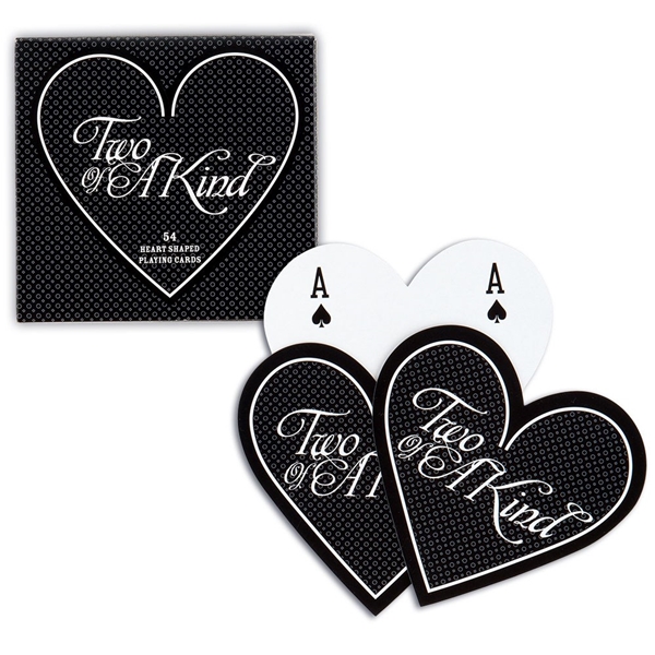 Weddingstar "Two of a Kind" Heart-Shaped Playing Cards