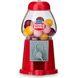 Classic Dubble Bubble Red Miniature Gumball Machine with Gumballs