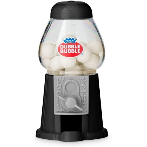 Dubble Bubble Classic Black Miniature Gumball Machine