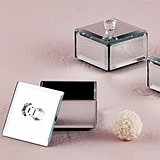 Weddingstar Miniature Beveled-Edge Mirror Boxes w/ Lids (Package of 4)