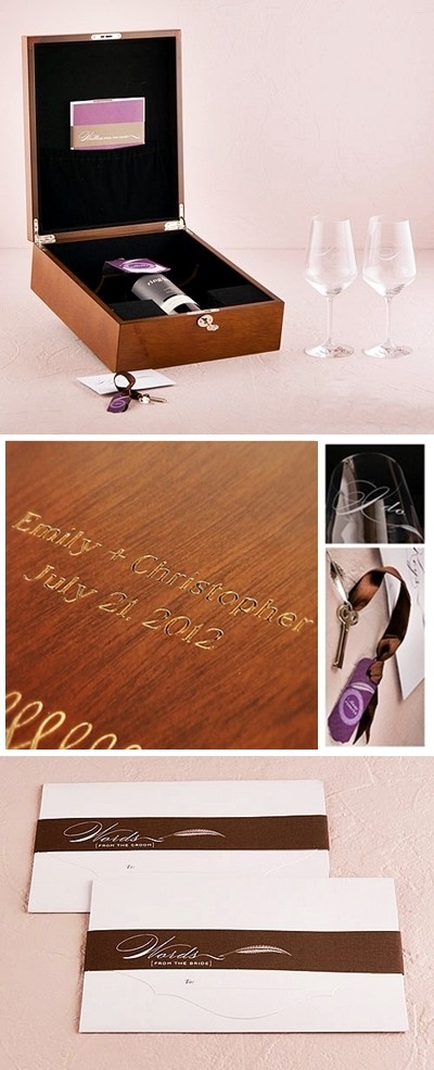 Personalized Love Letter and Wine Ceremony Keepsake Box Set