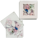 Weddingstar Artistic Botanical Design Coasters in Gift-Box (Set of 2)