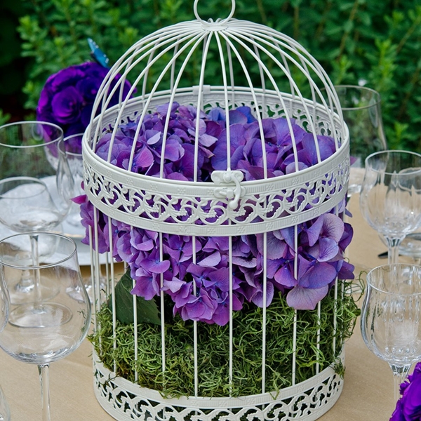 Weddingstar White Classic Round Decorative Metal Birdcage