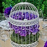 Weddingstar White Classic Round Decorative Metal Birdcage